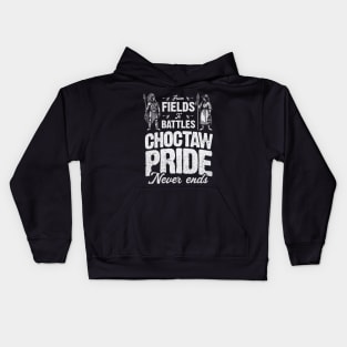 Choctaw Pride : From Fields To Battles Kids Hoodie